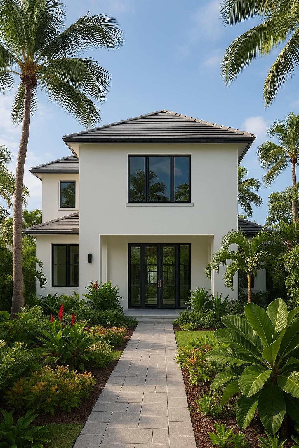 Finished two-story house